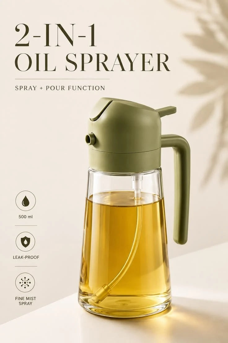 2 in 1 Oil Spray Bottle - 500ML