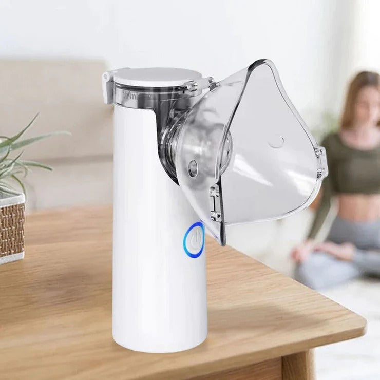 Portable Mini Mesh Nebulizer - Silent Handheld Inhaler for Kids & Adults