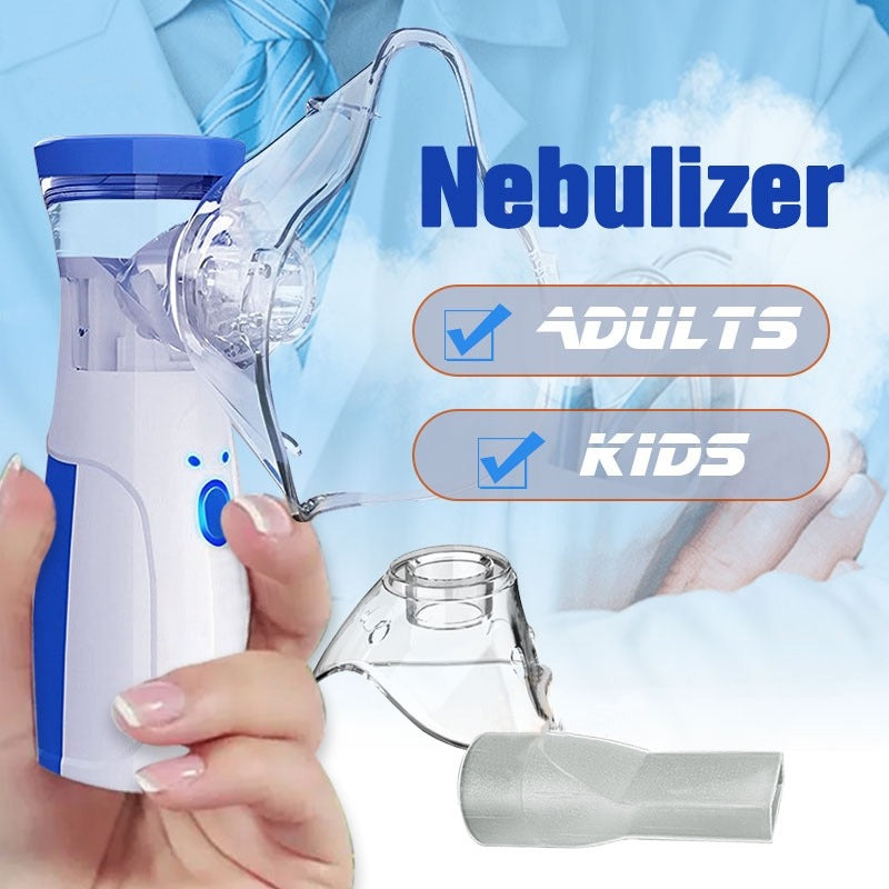 Portable Mini Mesh Nebulizer - Silent Handheld Inhaler for Kids & Adults