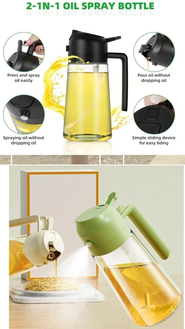 2 in 1 Oil Spray Bottle - 500ML